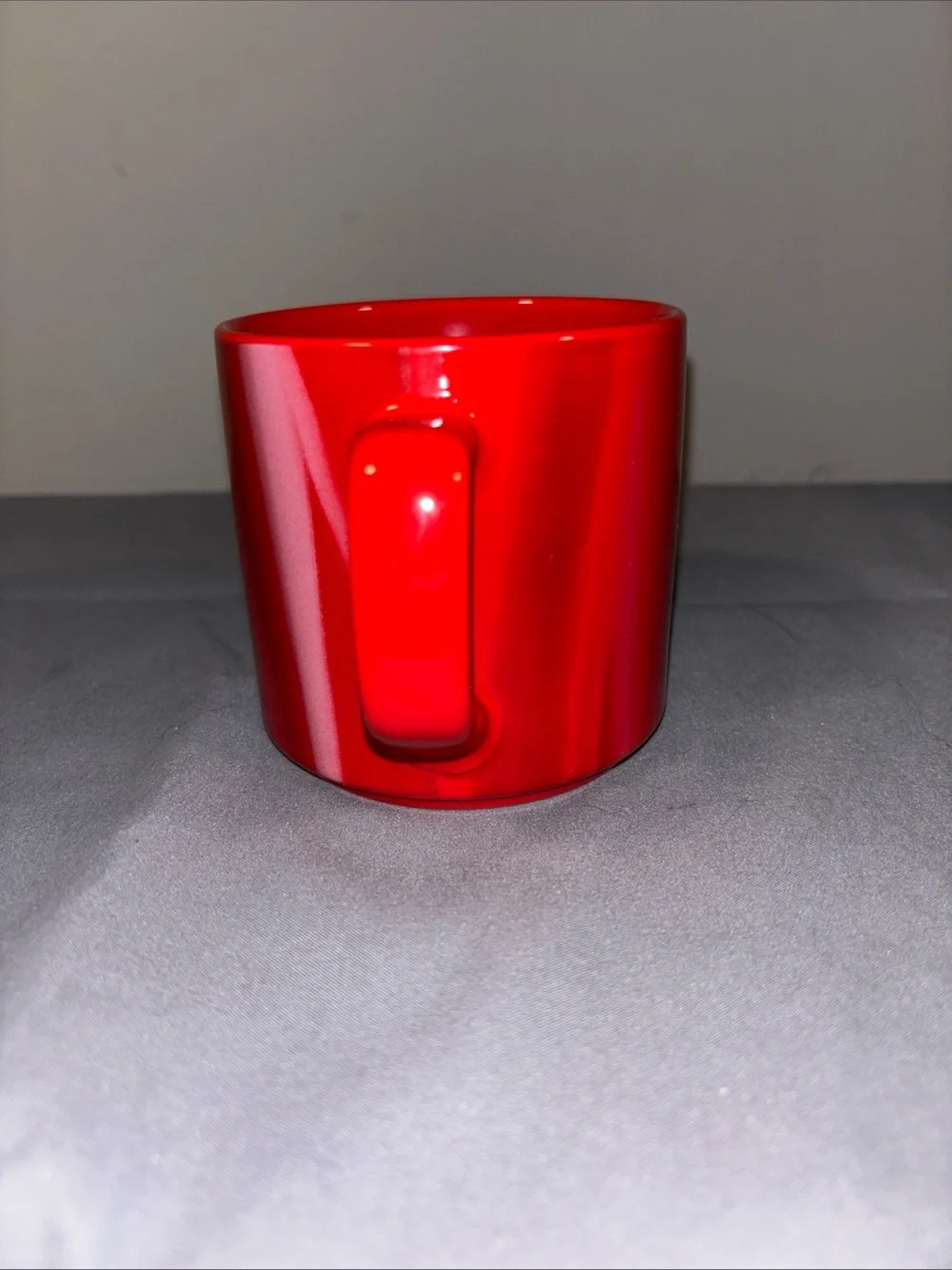 Red swirled Starbucks Mug